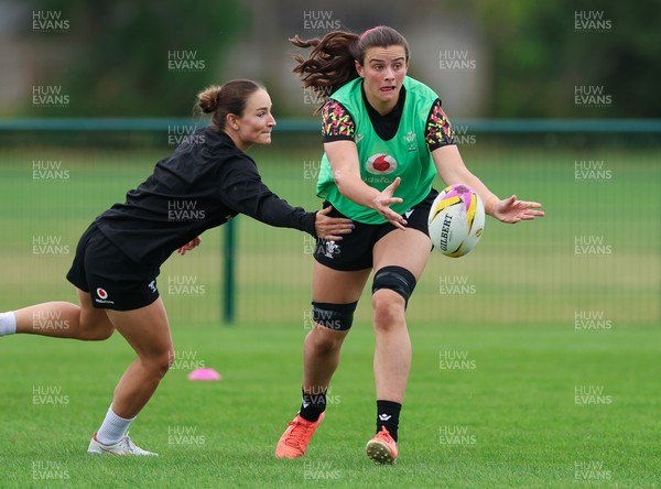 190825 - Wales Women Rugby World Cup Training Session - Branwen Metcalfe during a Wales training session ahead of their first Women’s Rugby World Cup match against Scotland