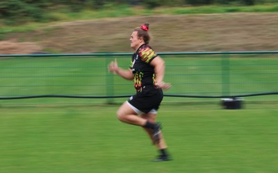 210825 - Wales Women Rugby World Cup Training Session - Carys Phillips during a Wales training session ahead of their first Women’s Rugby World Cup match against Scotland