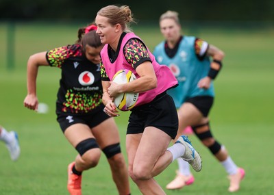 210825 - Wales Women Rugby World Cup Training Session - during a Wales training session ahead of their first Women’s Rugby World Cup match against Scotland