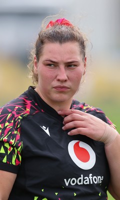 210825 - Wales Women Rugby World Cup Training Session - Gwenllian Pyrs during a Wales training session ahead of their first Women’s Rugby World Cup match against Scotland
