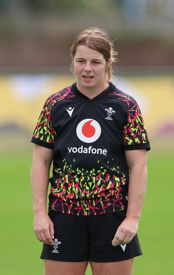 210825 - Wales Women Rugby World Cup Training Session - Kate Williams during a Wales training session ahead of their first Women’s Rugby World Cup match against Scotland
