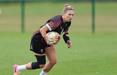 210825 - Wales Women Rugby World Cup Training Session - during a Wales training session ahead of their first Women’s Rugby World Cup match against Scotland