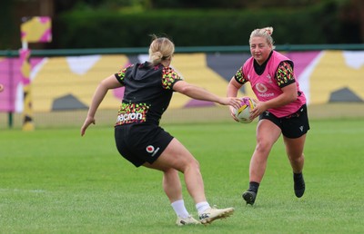 210825 - Wales Women Rugby World Cup Training Session - Molly Reardon during a Wales training session ahead of their first Women’s Rugby World Cup match against Scotland