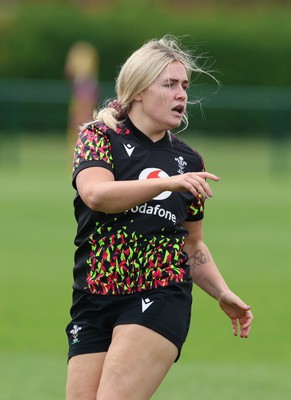 210825 - Wales Women Rugby World Cup Training Session - Alex Callendar during a Wales training session ahead of their first Women’s Rugby World Cup match against Scotland