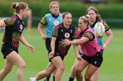 210825 - Wales Women Rugby World Cup Training Session - Jasmine Joyce-Butchers during a Wales training session ahead of their first Women’s Rugby World Cup match against Scotland