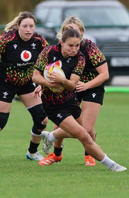 210825 - Wales Women Rugby World Cup Training Session - during a Wales training session ahead of their first Women’s Rugby World Cup match against Scotland
