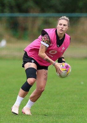 210825 - Wales Women Rugby World Cup Training Session - Keira Bevan during a Wales training session ahead of their first Women’s Rugby World Cup match against Scotland