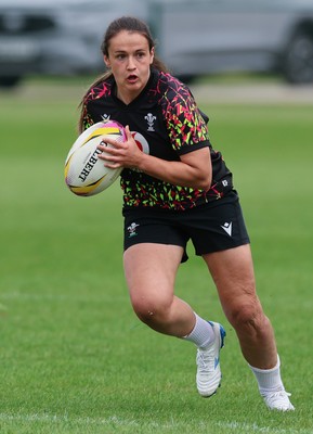 210825 - Wales Women Rugby World Cup Training Session - Kayleigh Powell during a Wales training session ahead of their first Women’s Rugby World Cup match against Scotland