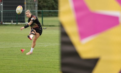 210825 - Wales Women Rugby World Cup Training Session - Keira Bevan during a Wales training session ahead of their first Women’s Rugby World Cup match against Scotland