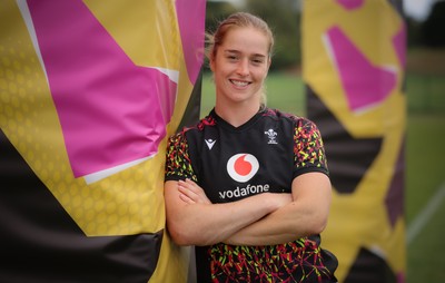 210825 - Wales Women Rugby World Cup Training Session - Lisa Neumann who wins her 50th cap this weekend during a Wales training session ahead of their first Women’s Rugby World Cup match against Scotland