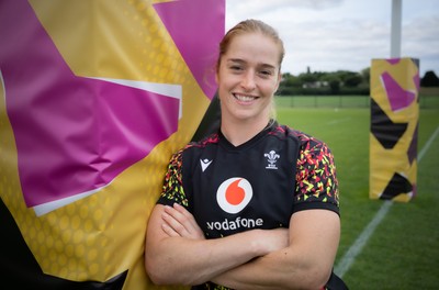 210825 - Wales Women Rugby World Cup Training Session - Lisa Neumann who wins her 50th cap this weekend during a Wales training session ahead of their first Women’s Rugby World Cup match against Scotland