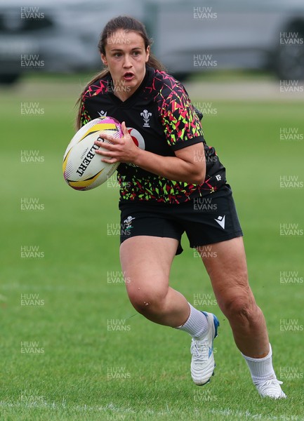210825 - Wales Women Rugby World Cup Training Session - Kayleigh Powell during a Wales training session ahead of their first Women’s Rugby World Cup match against Scotland