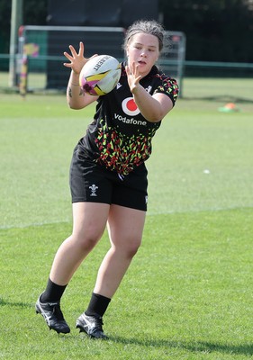 250825 - Wales Women Rugby World Cup Training Session - Maisie Davies during a Wales training session ahead of their Women’s Rugby World Cup match against Canada