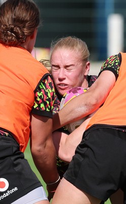250825 - Wales Women Rugby World Cup Training Session - Cath Richards during a Wales training session ahead of their Women’s Rugby World Cup match against Canada