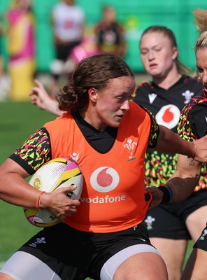250825 - Wales Women Rugby World Cup Training Session - Lleucu George during a Wales training session ahead of their Women’s Rugby World Cup match against Canada