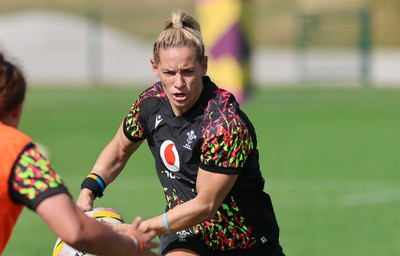 250825 - Wales Women Rugby World Cup Training Session - Kerin Lake during a Wales training session ahead of their Women’s Rugby World Cup match against Canada