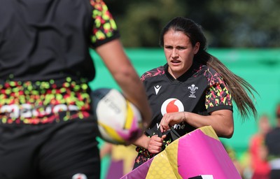 250825 - Wales Women Rugby World Cup Training Session - Kayleigh Powell during a Wales training session ahead of their Women’s Rugby World Cup match against Canada