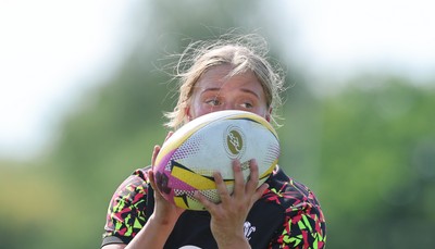250825 - Wales Women Rugby World Cup Training Session - Tilly Vucaj during a Wales training session ahead of their Women’s Rugby World Cup match against Canada