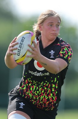 250825 - Wales Women Rugby World Cup Training Session - Tilly Vucaj during a Wales training session ahead of their Women’s Rugby World Cup match against Canada