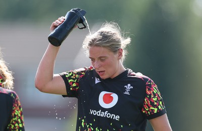 250825 - Wales Women Rugby World Cup Training Session - Tilly Vucaj during a Wales training session ahead of their Women’s Rugby World Cup match against Canada