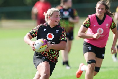 250825 - Wales Women Rugby World Cup Training Session - Molly Reardon during a Wales training session ahead of their Women’s Rugby World Cup match against Canada