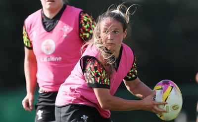 250825 - Wales Women Rugby World Cup Training Session - Kayleigh Powell during a Wales training session ahead of their Women’s Rugby World Cup match against Canada