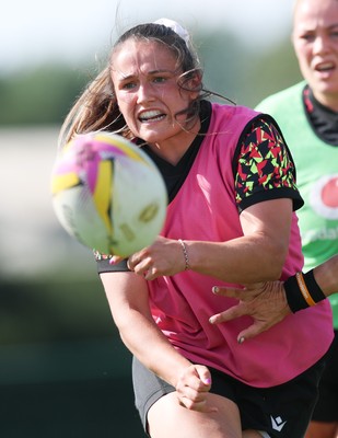250825 - Wales Women Rugby World Cup Training Session - Kayleigh Powell during a Wales training session ahead of their Women’s Rugby World Cup match against Canada