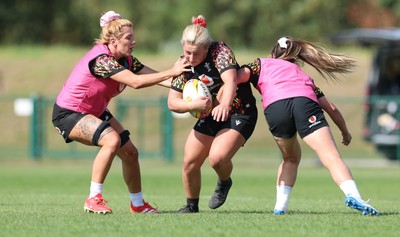 250825 - Wales Women Rugby World Cup Training Session - Molly Reardon during a Wales training session ahead of their Women’s Rugby World Cup match against Canada