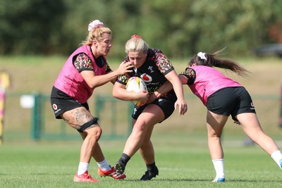 250825 - Wales Women Rugby World Cup Training Session - Molly Reardon during a Wales training session ahead of their Women’s Rugby World Cup match against Canada