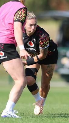 250825 - Wales Women Rugby World Cup Training Session - Keira Bevan during a Wales training session ahead of their Women’s Rugby World Cup match against Canada