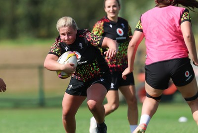 250825 - Wales Women Rugby World Cup Training Session - Molly Reardon during a Wales training session ahead of their Women’s Rugby World Cup match against Canada