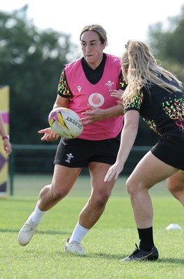 250825 - Wales Women Rugby World Cup Training Session - Courtney Keight during a Wales training session ahead of their Women’s Rugby World Cup match against Canada