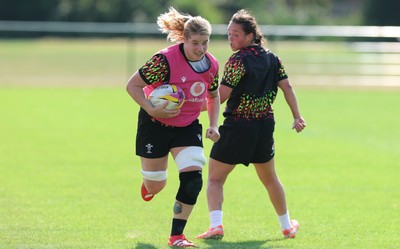 250825 - Wales Women Rugby World Cup Training Session - Bethan Lewis during a Wales training session ahead of their Women’s Rugby World Cup match against Canada