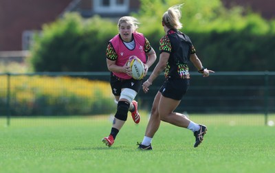 250825 - Wales Women Rugby World Cup Training Session - Bethan Lewis during a Wales training session ahead of their Women’s Rugby World Cup match against Canada