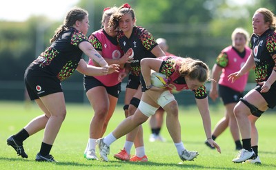 250825 - Wales Women Rugby World Cup Training Session - Alaw Pyrs during a Wales training session ahead of their Women’s Rugby World Cup match against Canada