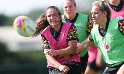 250825 - Wales Women Rugby World Cup Training Session - Kayleigh Powell during a Wales training session ahead of their Women’s Rugby World Cup match against Canada