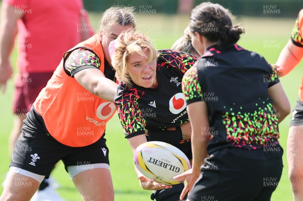 250825 - Wales Women Rugby World Cup Training Session - Georgia Evans during a Wales training session ahead of their Women’s Rugby World Cup match against Canada