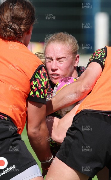 250825 - Wales Women Rugby World Cup Training Session - Cath Richards during a Wales training session ahead of their Women’s Rugby World Cup match against Canada