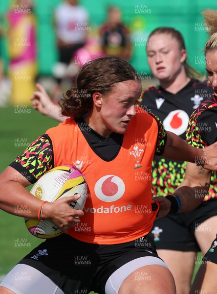250825 - Wales Women Rugby World Cup Training Session - Lleucu George during a Wales training session ahead of their Women’s Rugby World Cup match against Canada