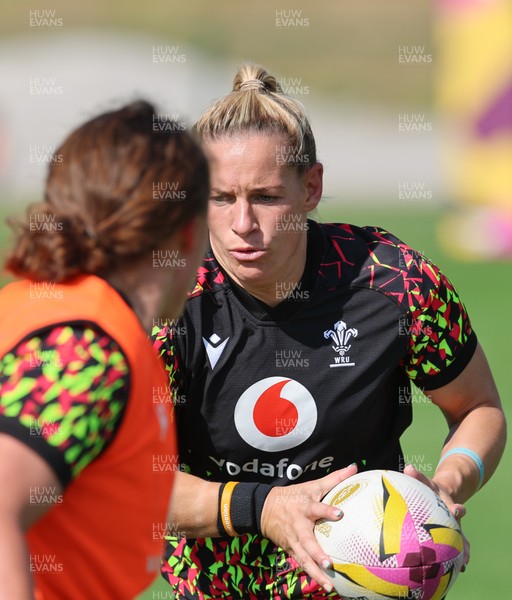 250825 - Wales Women Rugby World Cup Training Session - Kerin Lake during a Wales training session ahead of their Women’s Rugby World Cup match against Canada