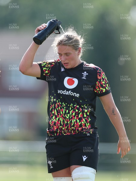 250825 - Wales Women Rugby World Cup Training Session - Tilly Vucaj during a Wales training session ahead of their Women’s Rugby World Cup match against Canada