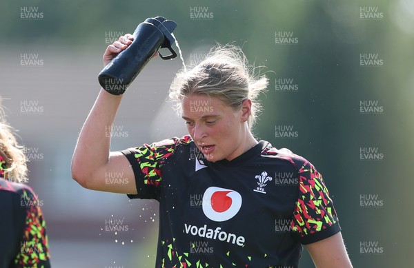 250825 - Wales Women Rugby World Cup Training Session - Tilly Vucaj during a Wales training session ahead of their Women’s Rugby World Cup match against Canada