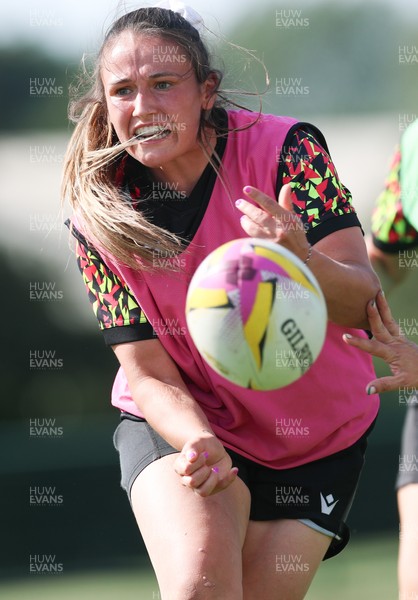 250825 - Wales Women Rugby World Cup Training Session - Kayleigh Powell during a Wales training session ahead of their Women’s Rugby World Cup match against Canada