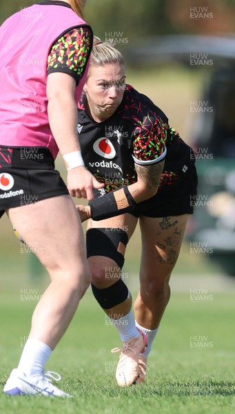 250825 - Wales Women Rugby World Cup Training Session - Keira Bevan during a Wales training session ahead of their Women’s Rugby World Cup match against Canada
