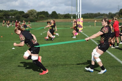 260825 - Wales Women Rugby World Cup Training Session -  during a Wales training session ahead of their Women’s Rugby World Cup match against Canada