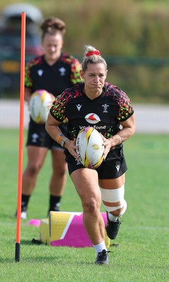 260825 - Wales Women Rugby World Cup Training Session -  Kerin Lake during a Wales training session ahead of their Women’s Rugby World Cup match against Canada