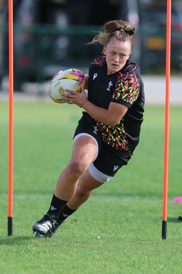 260825 - Wales Women Rugby World Cup Training Session - Lleucu George during a Wales training session ahead of their Women’s Rugby World Cup match against Canada
