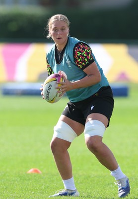 260825 - Wales Women Rugby World Cup Training Session -  Tilly Vucaj during a Wales training session ahead of their Women’s Rugby World Cup match against Canada