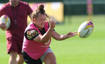 260825 - Wales Women Rugby World Cup Training Session - Lleucu George during a Wales training session ahead of their Women’s Rugby World Cup match against Canada