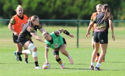 260825 - Wales Women Rugby World Cup Training Session - Keira Bevan during a Wales training session ahead of their Women’s Rugby World Cup match against Canada